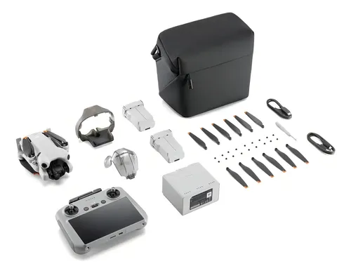 Drone Dji Mini 4 Pro Rc 2 Tela Combo Plus 3 Baterias 45 Min Cor Cinza