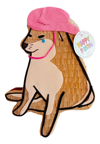 Piñata Premium 70 Cm Personalizada Fiesta Cumpleaños Niños Cheems Sobrevivo Por Pura Amsiedad