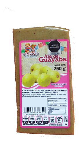 Dulce Típico Poblano Ate De Guayaba 250gr Dlt
