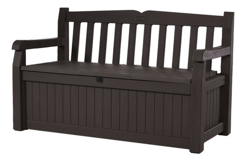Imagen 1 de 8 de Banco De Jardin Con Almacenamiento Eden Brown