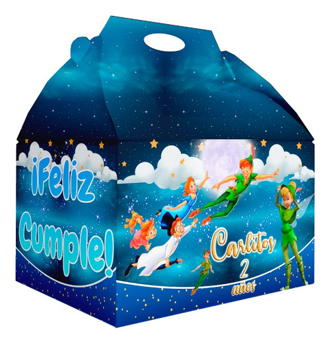 65 Caja Dulcera Bolo Aguinaldo Box Lunch Tinkerbell