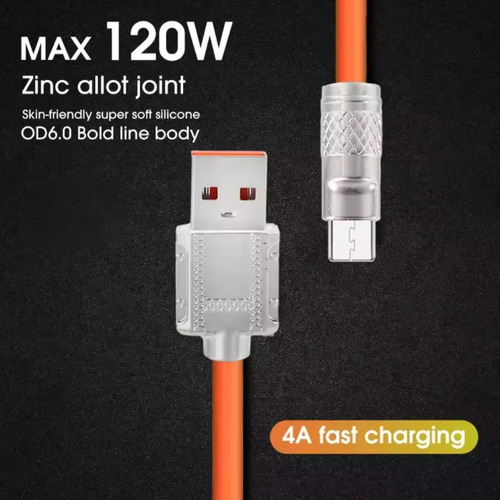 Cable Carga Rapida Tipo C Android Uso Rudo 2m (azul) Azul Acero