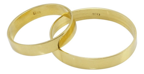 Par Alianzas Cinta 3 Grs Oro 18k 3mm Casamiento Compromiso!! | Envío gratis