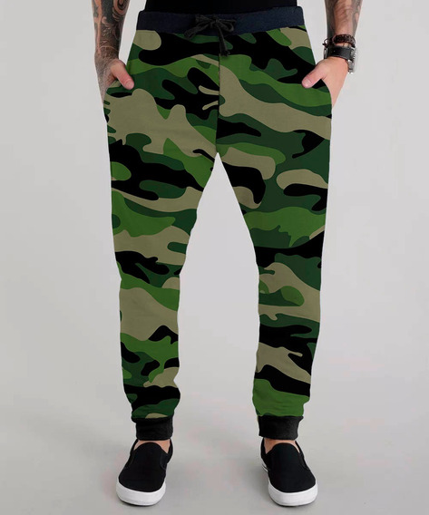 calça de soldado masculina
