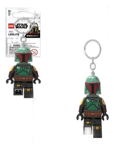 Imagen 3 de 3 de Llavero Con Luz Led Boba Fett Starwars