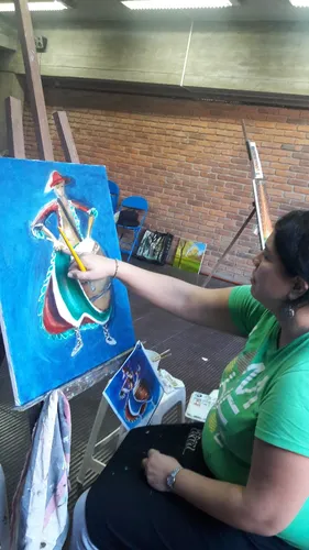 comprar Cuadro De Oleo En Tela, 70x 50 Cm, Candombe