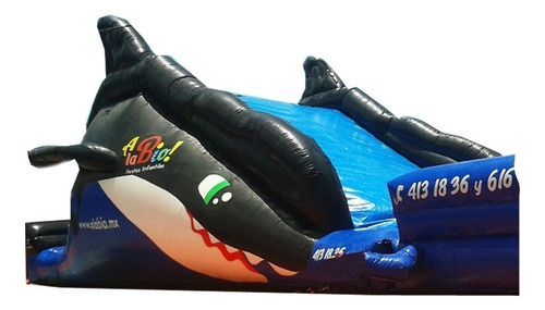 Brincolin Inflable Orca Gigante | Acuático Color Azul Marino