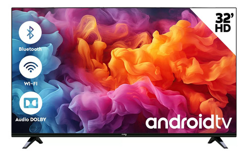 Smart TV pantalla 32 pulgadas Cuory Android TV DLED HD Bluetooth Dolby Audio - Excelente (Reacondicionado)