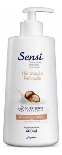 Loção Hidratante Reforçado Corporal Sensi Pele Morena E Negra - 400 Ml Jequiti