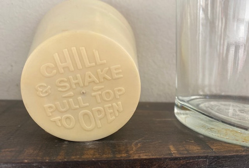 Antigua Botella Licor, Tipo Coctelera. Chill & Shake Años 80 (Usado)
