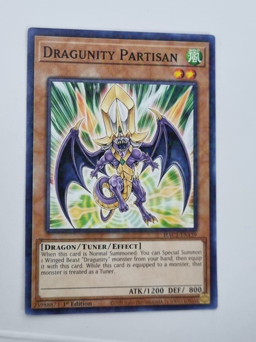 Dragunity Partisan Comun Yugioh