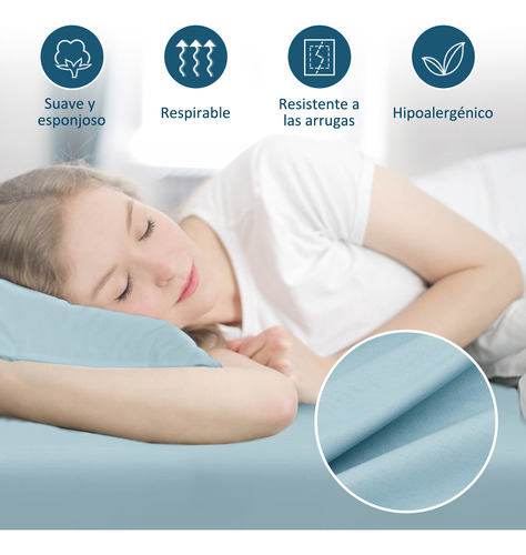 Juego De Matrimoniale Sábanas Solid Design Ultra Suave