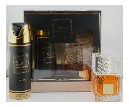 Lattafa Khamrah Edp 100ml Set + Perfumed Spray