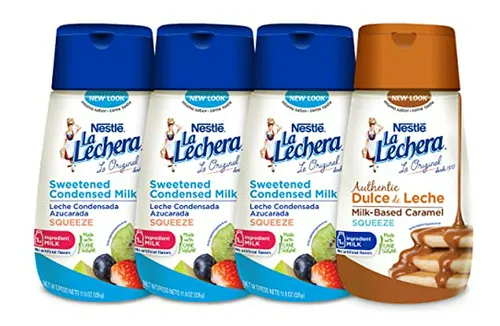 Pack Nestle La Lechera Squeeze: 3 Leche Condensada Azucarada