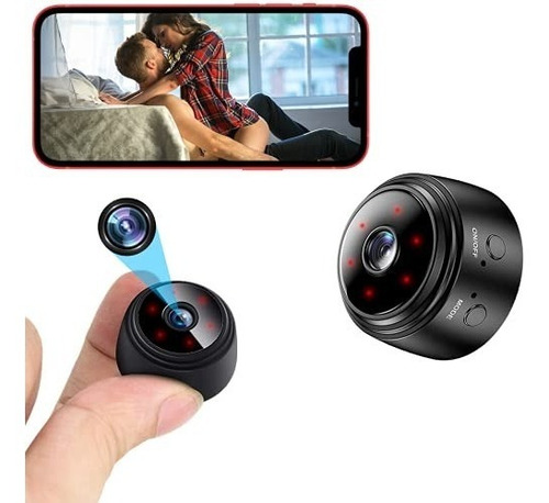 Imagen 2 de 4 de Mini Camara Espia Wifi Magnetica Recargable Fullhd