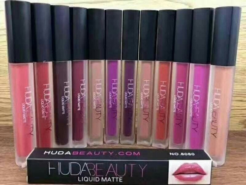 Lote De 12 Labiales Huda Gama Completa Con Envío Por 549!!!