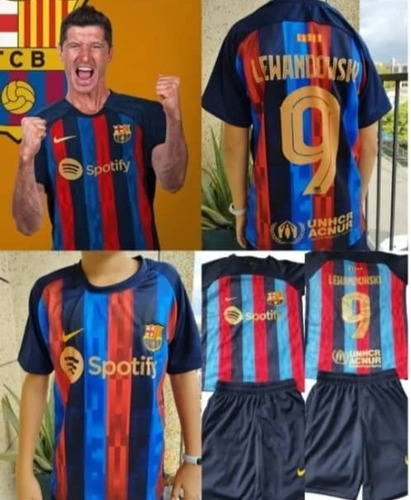 Imagen 2 de 10 de Uniformes De Fútbol P/niños, Real Madrid, Barcelona, City...
