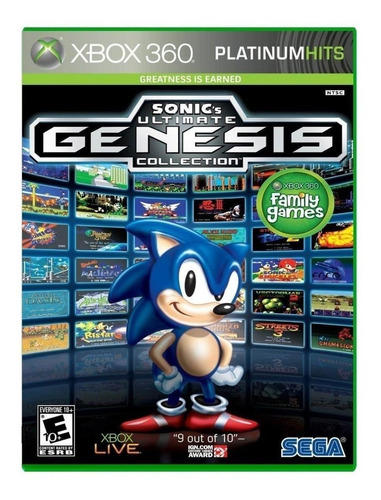 Sonic's Ultimate Genesis Collection  Ultimate Collection SEGA Xbox 360 Físico