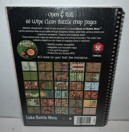 Big Book Of Battle Mats Loke Battle Mats 60 Paginas De Mapas (Usado)