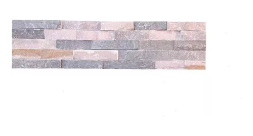 Piedra Natural Placa 60x15cm Laja Mix Gris-blanco X Caja