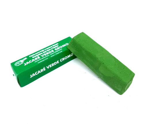 Imagem 4 de 4 de Pasta De Polir Jacaré Verde Cromo 400g Abrasivo Afiar Facas