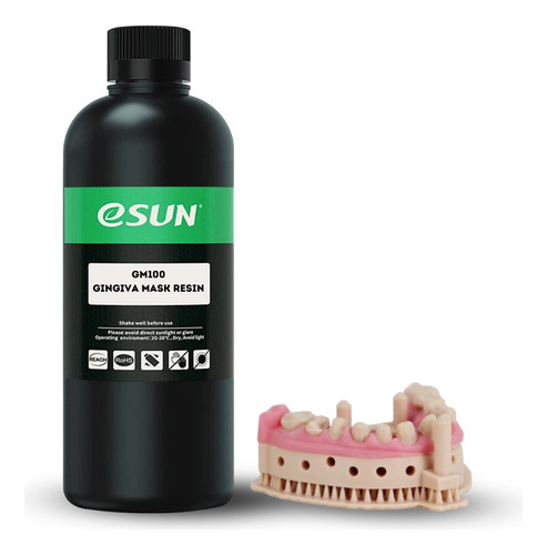 1 Kg Resina Para Impresora 3d Esun Gingiva Modelos Dentales