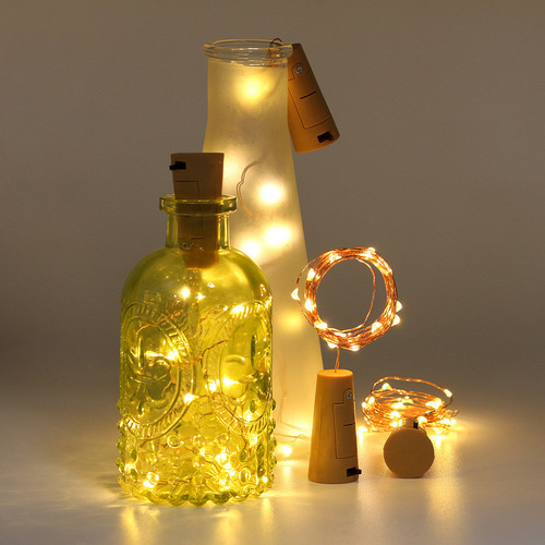 P 1m 10 Luces Led Para Botellas De Vino Con Forma De Corcho,