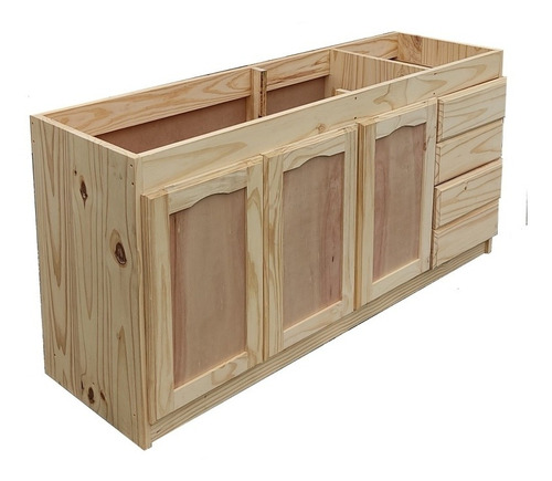 Imagen 2 de 3 de Mueble Bajo Mesada De Madera Cocina