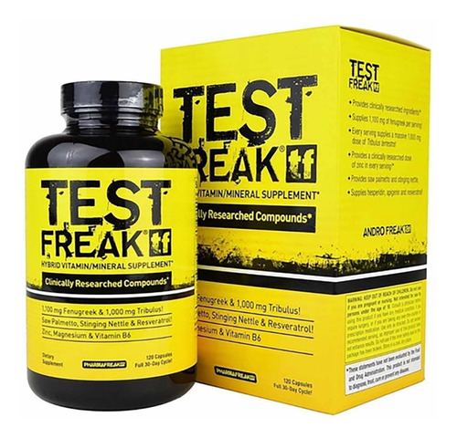 Test Freak Tf Testosterone Booster 120 Capsulas