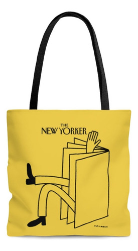The New Yorker Tote Bag Bolsa De Tela Shopping Bag Color Amarillo