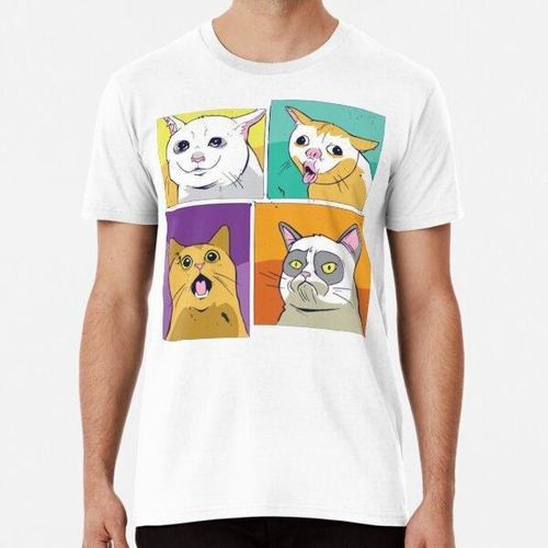 Remera Gato Lindo Gato Divertido Memes Arte Famoso Gato Dive