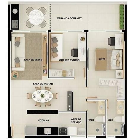 Apartamento À Venda, 51 M² Por R$ 274.329,29 - Manaíra - João Pessoa/pb - Ap0329