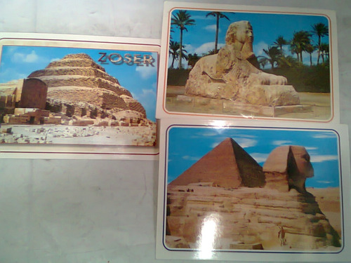 Tarjetas Postales De Egipto 3 Postales Originales I