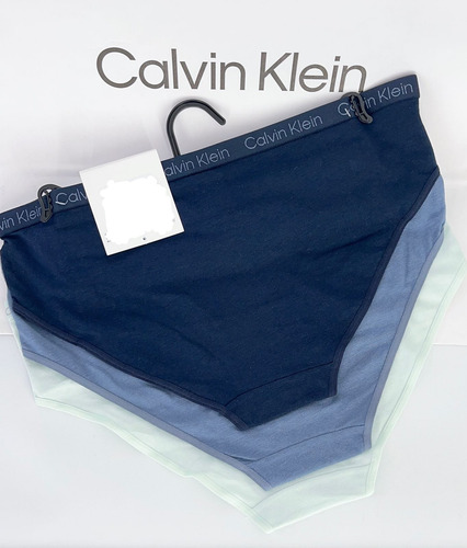 Set De 3 Panties Para Dama Calvin Klein Mod. Qp2937r331
