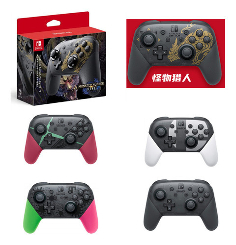 Joystick De Controle Sem Fio Para Nintendo Switch Pro Contro Cor Preto