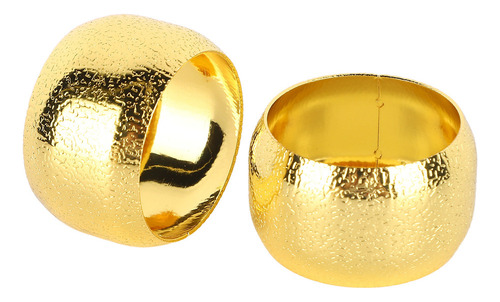 6 Servilleteros De Metal Fuerte De Color Dorado, Elegantes Y