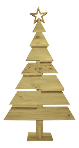 Árbol Navidad De Madera. Rheder De 120 Cms De Alto.