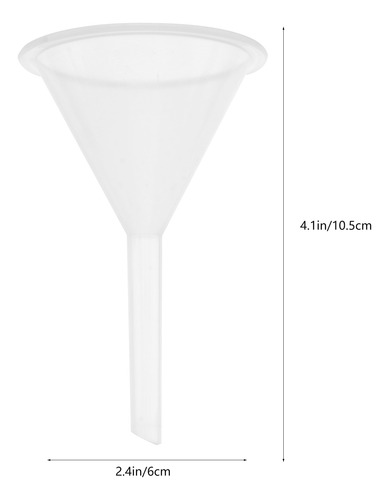 Embudos De Plástico Multiusos De 60 Ml, 5 Unidades, Color Bl