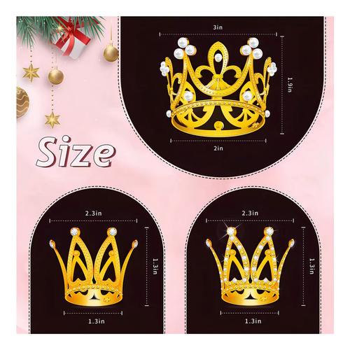 Y Decoración For Tartas En Forma De Corona, 15 Unidades,