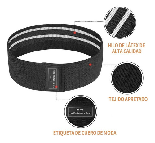 Kit Extensor Elástico Exercícios 3 Mini Band Perna Glúteos