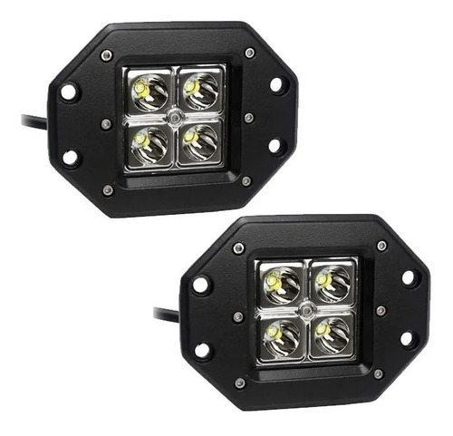 Faro Led Embutir Bumper Spot  Auto Moto 4x4 12v X Unidad