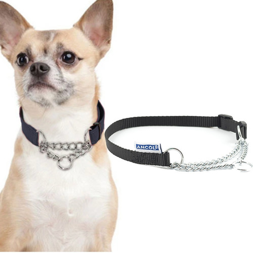 Collar De Control Para Perros  Tela/cadena  Exelentes !