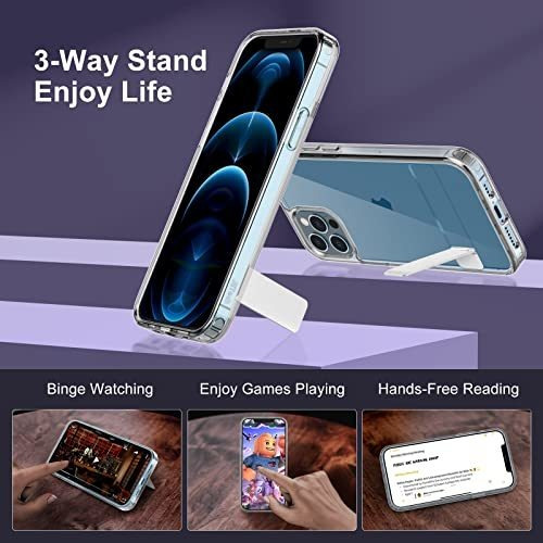 Funda Para iPhone 12 Pro Max Con Soporte De Metal Resistente