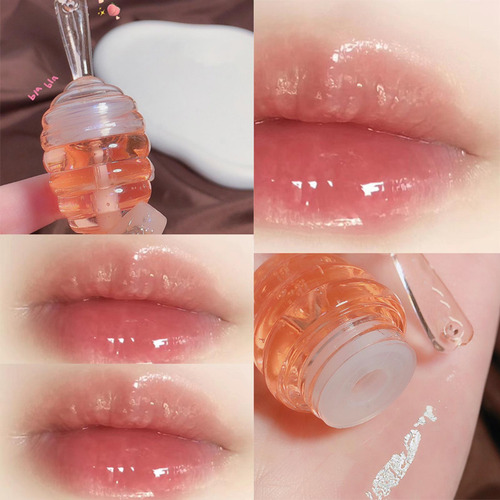 2 Aceite Labial Hidratante Bálsamo Labial Melocotón