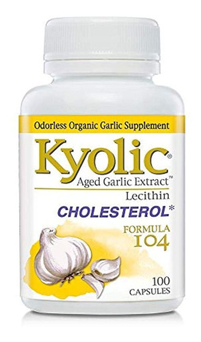 Kyolic Fórmula 104 aged Extracto De Ajo, Lecitina, Colestero