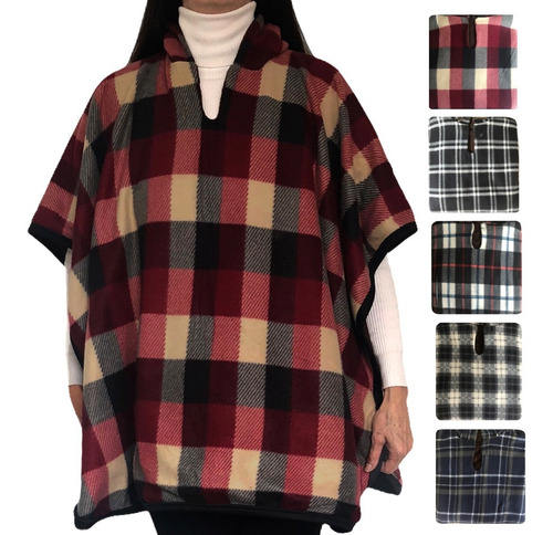 Imagen 1 de 7 de Poncho Ultima Moda Ruana Chal Tejido