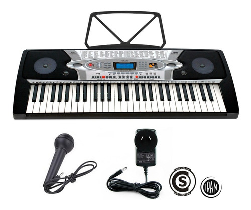 Organo Teclado Musical Mk2061 54 Teclas Lcd Incluye Fuente