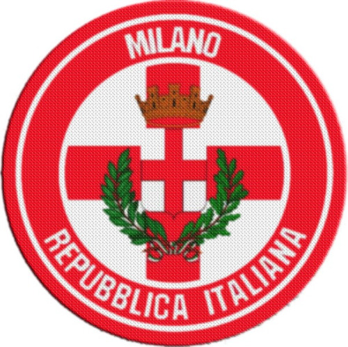 Parche Escudo Circular Italia Milano