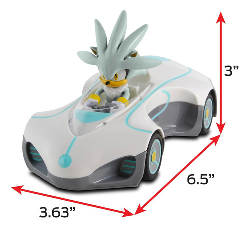 Nkok Sonic Pull Back (grande) 3 Unidades Sonic, Knuckles & S