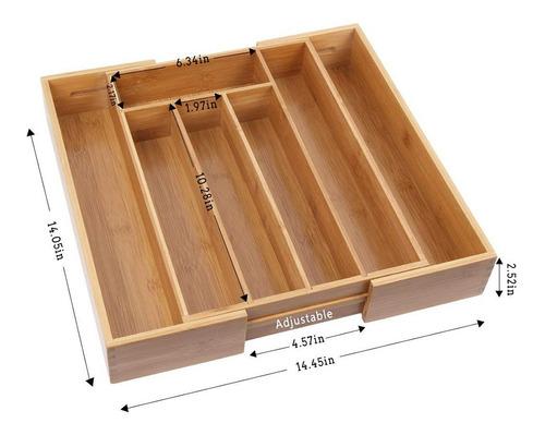 Caja De Almacenamiento Con Cortador De Bambú, Caja De Cocina